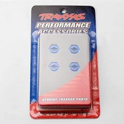 Traxxas Wheel hubs, hex, aluminum (4) (blue-anodized)