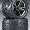 Traxxas 1/16 E-Revo Talon Tires on Gemini Black Chrome Wheels -Rcsuper outlet shop TRA7174A 2 27362.1562583659