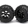 Traxxas 1/16 Summit Geode 2.2 Black Beadlock-Look Wheels w/Canyon AT Tires