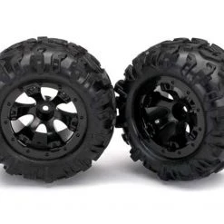 Traxxas 1/16 Summit Geode 2.2 Black Beadlock-Look Wheels w/Canyon AT Tires
