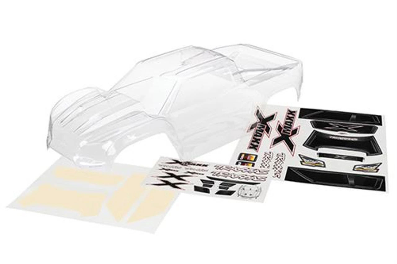 TRA7711-2__13653.1562601874.jpg Traxxas X-Maxx Body w/Masks & Decals (clear, requires painting) -Rcsuper outlet shop TRA7711 2 13653.1562601874