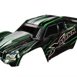 Traxxas X-Maxx Green Painted Body with Tailgate Protector