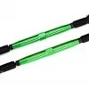 Traxxas X-Maxx Green 7075-T6 Aluminum Toe Link TUBES (157mm) (2) w/Rod Ends & Hollow Balls