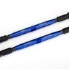 Traxxas X-Maxx Blue 7075-T6 Aluminum Toe Link TUBES (157mm) (2) w/Rod Ends & Hollow Balls