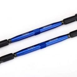 Traxxas X-Maxx Blue 7075-T6 Aluminum Toe Link TUBES (157mm) (2) w/Rod Ends & Hollow Balls