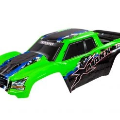 Traxxas X-Maxx Green Painted Body Assembled w/Body Mounts & Tailgate Protector