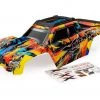 Traxxas X-Maxx Solar Flare Painted Body Assembled w/Body Mounts & Tailgate Protector