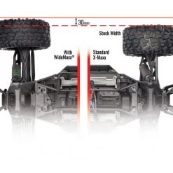 Traxxas X-Maxx Orange WideMaxx Suspension kit - Includes Front & Rear Suspension Arms, Front Toe Links, Driveshafts, Shock Springs -Rcsuper outlet shop TRA7895 2 78771.1643739068