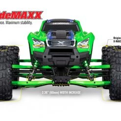 Traxxas X-Maxx Green WideMaxx Suspension kit - Includes Front & Rear Suspension Arms, Front Toe Links, Driveshafts, Shock Springs -Rcsuper outlet shop TRA7895G 2 26891.1643738606