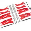 Traxxas X-Maxx Red WideMaxx Suspension kit - Includes Front & Rear Suspension Arms, Front Toe Links, Driveshafts, Shock Springs