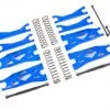 Traxxas X-Maxx Blue WideMaxx Suspension kit - Includes Front & Rear Suspension Arms, Front Toe Links, Driveshafts, Shock Springs