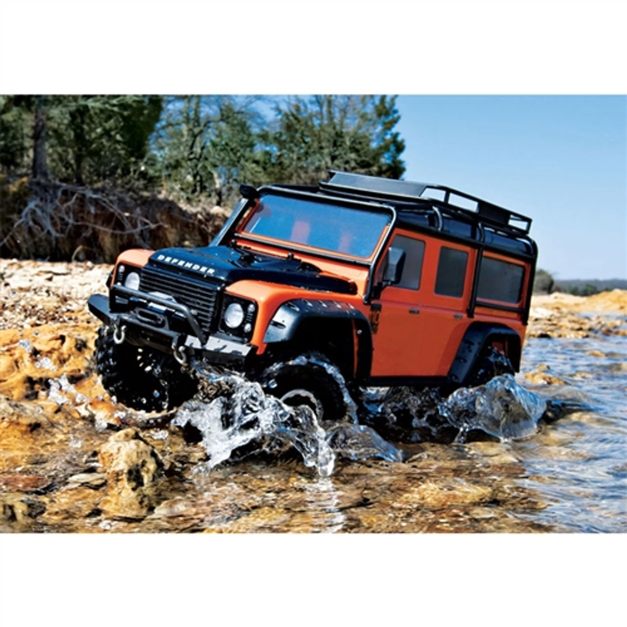 TRA8011A-5__87456.1562669879.jpg Traxxas TRX-4 Land Rover Defender Adventure Orange Body w/ExoCage, Inner Fenders, Fuel Canisters & Jack -Rcsuper outlet shop TRA8011A 5 87456.1562669879