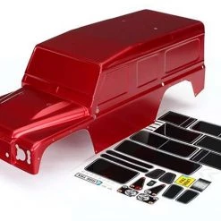 Traxxas TRX-4 Red Land Rover Defender Painted Body w/Decals