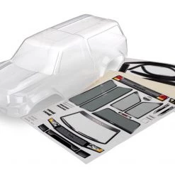 Traxxas TRX-4 Sport Body with Camper w/Decals (Clear, trimmed, requires painting)
