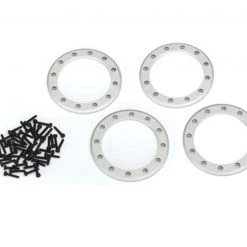 Traxxas Satin Aluminum 2.2" Beadlock Rings (4) w/2x10 Capscrews (48)