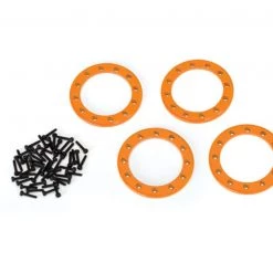 Traxxas Orange Aluminum 1.9" Beadlock Rings (4) w/2x10 Capscrews (48)