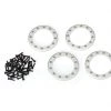 Traxxas Satin Aluminum 1.9" Beadlock Rings (4) w/2x10 Capscrews (48)