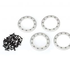Traxxas Satin Aluminum 1.9" Beadlock Rings (4) w/2x10 Capscrews (48)