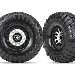 Traxxas Method 105 Black Chrome 2.2 Beadlock Wheels & Canyon Trail Tires