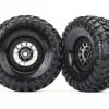 Traxxas Method 105 Black Chrome 1.9 Beadlock Wheels & Canyon Trail Tires