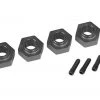 Traxxas TRX-4 TRX-6 Charcoal Gray 6061-T6 Aluminum 12mm Hex Wheel Hubs w/Screw Pins -Rcsuper outlet shop TRA8269A 93042.1572813753