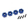 Traxxas TRX-4 Blue 6061-T6 Aluminum 12mm Hex Wheel Hubs w/Pins 1 Traxxas TRX-4 Blue 6061-T6 Aluminum 12mm Hex Wheel Hubs w/Pins -Rcsuper outlet shop TRA8269X 2 91351.1562670485