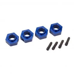 Traxxas TRX-4 Blue 6061-T6 Aluminum 12mm Hex Wheel Hubs w/Pins
