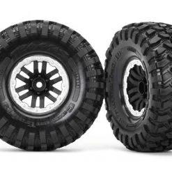 Traxxas TRX-4 1.9 Canyon Tires on Satin Beadlock-Look Wheels (2)