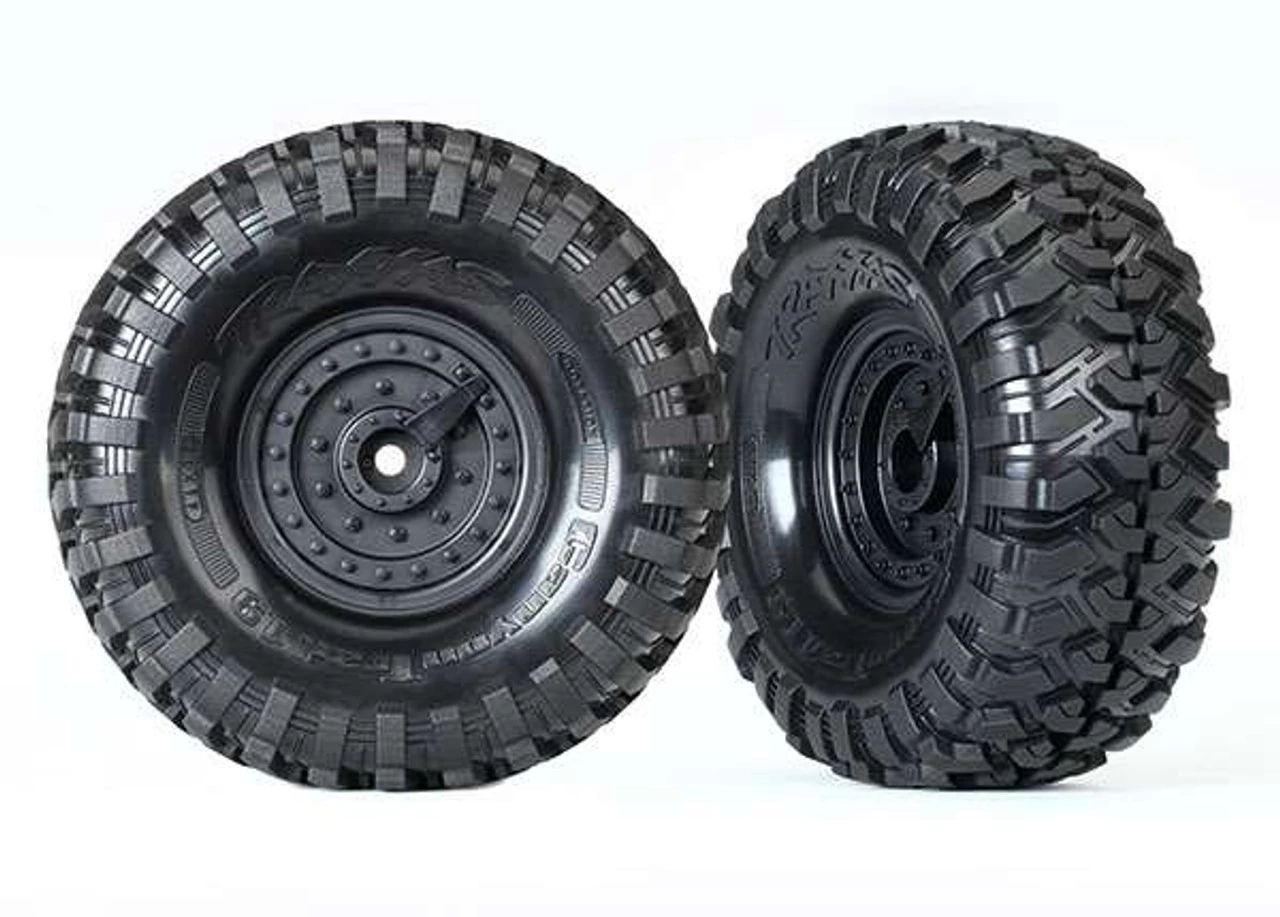 TRA8273-2__96351.1562668013.jpg Traxxas TRX-4 Canyon Tires Mounted on 1.9" Tactical Wheels (2) -Rcsuper outlet shop TRA8273 2 96351.1562668013