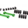 Traxxas 4-Tec 2.0 Green Aluminum Suspension Arm Mounts w/Hinge Pin Retainers & Inserts -Rcsuper outlet shop TRA8334G 2 01363.1562668029