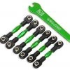 Traxxas 4-Tec 2.0 Green Aluminum Camber Link & Toe Link Turnbuckles w/Wrench -Rcsuper outlet shop TRA8341G 2 30157.1562668034