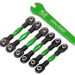 Traxxas 4-Tec 2.0 Green Aluminum Camber Link & Toe Link Turnbuckles w/Wrench