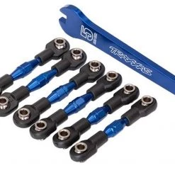 Traxxas 4-Tec 2.0 Blue Aluminum Camber Link & Toe Link Turnbuckles w/Wrench