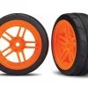 Traxxas 4-Tec 2.0 Front Response Tires on Split-Spoke Orange Wheels (2) -Rcsuper outlet shop TRA8373A 2 79897.1562668065