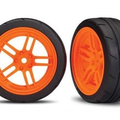 Traxxas 4-Tec 2.0 Front Response Tires on Split-Spoke Orange Wheels (2)