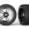 Traxxas 4-Tec 2.0 Extra Wide Rear Response 1.9 Tires on Black Chrome Wheels (2)