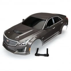 Traxxas Cadillac CTS-V Silver Painted Body for 4-Tec 2.0