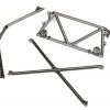 Traxxas UDR Satin Black Chrome Plated Tube Chassis Center Support, Cage Top, & Rear Cage Support