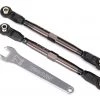 Traxxas TUBES Dark Titanium Anodized 7075-T6 Aluminum Front 102mm Toe Links -Rcsuper outlet shop TRA8547A 77058.1571534359