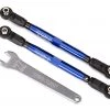 Traxxas TUBES Blue 7075-T6 Aluminum Front 102mm Toe Links