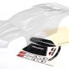 Traxxas E-Revo 2 Clear Body w/Window, Grill & Light Decal Sheet