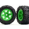 Traxxas Talon EXT Tires Mounted on Green Wheels w/17mm Splined Hex -Rcsuper outlet shop TRA8672G 2 75449.1562668366