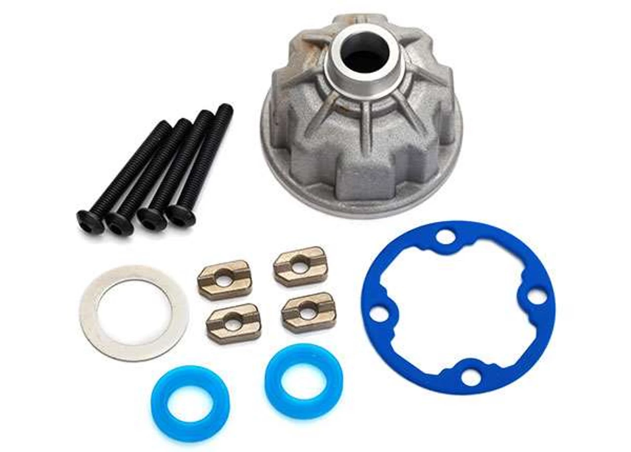TRA8681X-2__30919.1562668376.jpg Traxxas E-Revo 2 Aluminum Differential Carrier, Gaskets & Spacers -Rcsuper outlet shop TRA8681X 2 30919.1562668376