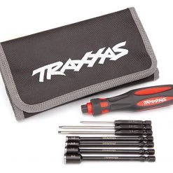 Traxxas Speed Bit Essentials 7-Pc Hex & Nut Driver Set 1/4" Drive with Handle & Pouch