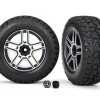 Traxxas 2.6 Satin Chrome-Plated Wheels & Tires with Mercedes Center Caps (requires #8255A ext stub axle) for TRX-4 -Rcsuper outlet shop TRA8872 43524.1571534361