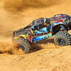 Traxxas Maxx 4S RTR Brushless 4x4 RC Monster Truck with WideMAXX LiPo Combo Package Blue -Rcsuper outlet shop TRA89086 2 22810.1645129295