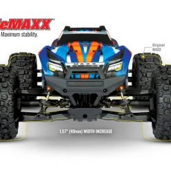Traxxas Maxx 4S RTR Brushless 4x4 RC Monster Truck with WideMAXX LiPo Combo Package Blue -Rcsuper outlet shop TRA89086 6 83090.1645129295
