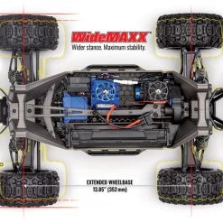 Traxxas Maxx 4S RTR Brushless 4x4 RC Monster Truck with WideMAXX LiPo Combo Package Blue -Rcsuper outlet shop TRA89086 7 74041.1645129295