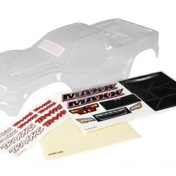 Traxxas Maxx Clear Body with Window Masks & Decals