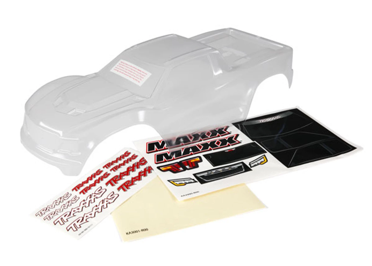 TRA8911__98283.1602640356.jpg Traxxas Maxx Clear Body with Window Masks & Decals -Rcsuper outlet shop TRA8911 98283.1602640356